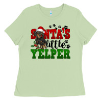 Matcha Santa's Little Yelper Ladies Tee - FaDigitalArtStudio