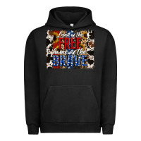 Pigment Black land of the free  th of july brushstroke Urban Hoodie - Jasminsmagicworld