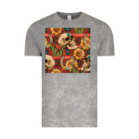 Cloud Rock western skull aztec seamless pattern Vintage Tee - BundleAndBundleShop