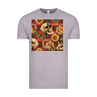Vintage Zinc western skull aztec seamless pattern Vintage Tee - BundleAndBundleShop