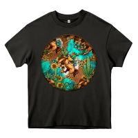 Asphalt western pattern circle Heavy Core Tee - Jasminsmagicworld