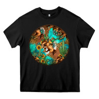 Black western pattern circle Heavy Core Tee - Jasminsmagicworld