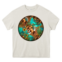 Cream western pattern circle Heavy Core Tee - Jasminsmagicworld