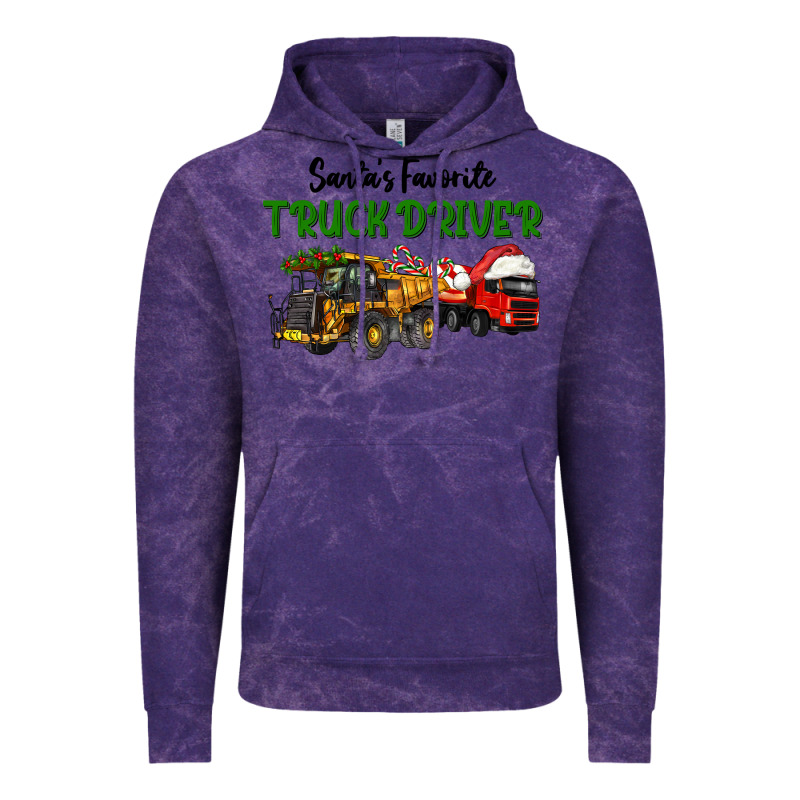 Santa's Favorite Truck Driver Vintage Hoodie by LillyAllenDesigns | Teevron
