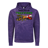 Cloud Purple Santa's Favorite Truck Driver Vintage Hoodie - LillyAllenDesigns