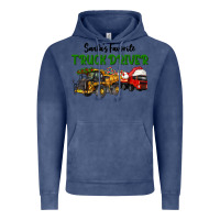 Vintage Denim Santa's Favorite Truck Driver Vintage Hoodie - LillyAllenDesigns