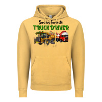 Vintage Mustard Santa's Favorite Truck Driver Vintage Hoodie - LillyAllenDesigns
