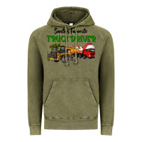Vintage Olive Santa's Favorite Truck Driver Vintage Hoodie - LillyAllenDesigns