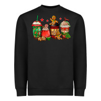 Black christmas cookies coffee Heavyweight Sweatshirt - Jasminsmagicworld