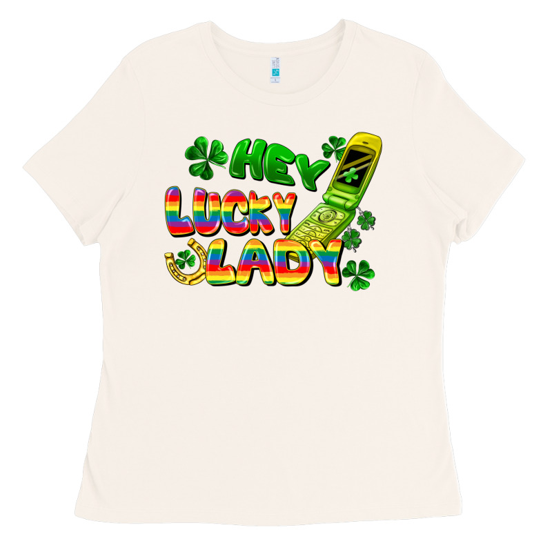 Hey Lucky Lady Flip Phone Ladies Tee by FaDigitalArtStudio | Teevron