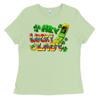 Matcha Hey lucky lady flip phone Ladies Tee - FaDigitalArtStudio