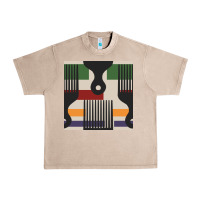 French Oak afro comb seamless pattern Urban Heavy Tee - BundleAndBundleShop