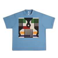 Pebble Blue afro comb seamless pattern Urban Heavy Tee - BundleAndBundleShop