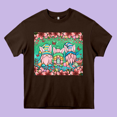 Easter Gnomes Heavy Core Tee Designed By Oliviacreatesart