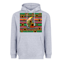 Heather Grey western desert moon Heavyweight Hoodie - Jasminsmagicworld