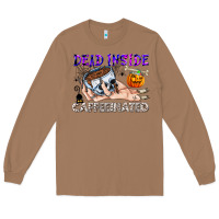 Toasted Coconut Dead Inside Caffeinated Long Sleeve Tee - CowhideDigitalArt