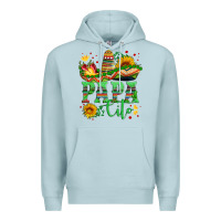 Blue Mist papa cito with sunflowers and sombrero Premium Hoodie - Artiststas