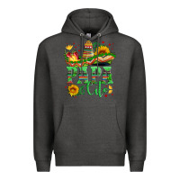 Charcoal Heather papa cito with sunflowers and sombrero Premium Hoodie - Artiststas