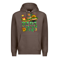 Coffee papa cito with sunflowers and sombrero Premium Hoodie - Artiststas