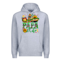 Heather Grey papa cito with sunflowers and sombrero Premium Hoodie - Artiststas
