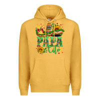 Mustard papa cito with sunflowers and sombrero Premium Hoodie - Artiststas