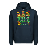 Navy papa cito with sunflowers and sombrero Premium Hoodie - Artiststas