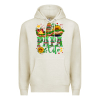 Oatmeal Heather papa cito with sunflowers and sombrero Premium Hoodie - Artiststas