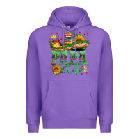 Purple papa cito with sunflowers and sombrero Premium Hoodie - Artiststas