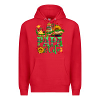 Red papa cito with sunflowers and sombrero Premium Hoodie - Artiststas