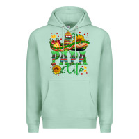 Seafoam papa cito with sunflowers and sombrero Premium Hoodie - Artiststas