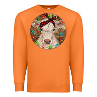 Carrot Christmas Charolais Calf Baby Cow Premium Sweatshirt - RanaPortraitStore