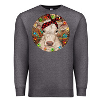 Christmas Charolais Calf Baby Cow Premium Sweatshirt | Teevron