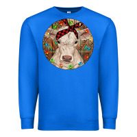 True Royal Christmas Charolais Calf Baby Cow Premium Sweatshirt - RanaPortraitStore