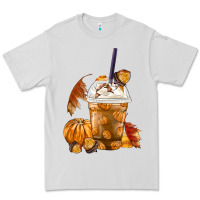 Dove Grey Pumpkin Spice Coffee Premium Tee - FaDigitalArtStudio