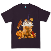Plum Pumpkin Spice Coffee Premium Tee - FaDigitalArtStudio