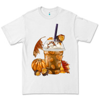 White Pumpkin Spice Coffee Premium Tee - FaDigitalArtStudio