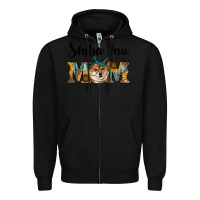 Black western shiba inu mom Zipper Hoodie - RanaPortraitStore