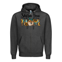 Charcoal Heather western shiba inu mom Zipper Hoodie - RanaPortraitStore