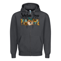 Smoke western shiba inu mom Zipper Hoodie - RanaPortraitStore
