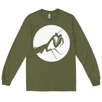 Army Green praying mantis Long Sleeve Tee - DesigneFamous