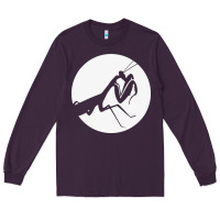 Plum praying mantis Long Sleeve Tee - DesigneFamous