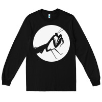 Black praying mantis Long Sleeve Tee - DesigneFamous