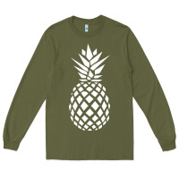 Army Green pineapple sunset Long Sleeve Tee - DesigneFamous