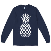 Navy pineapple sunset Long Sleeve Tee - DesigneFamous