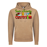 Vintage Coffee Santa's Favorite Custodian Vintage Hoodie - LillyAllenDesigns