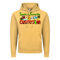 Vintage Mustard Santa's Favorite Custodian Vintage Hoodie - LillyAllenDesigns