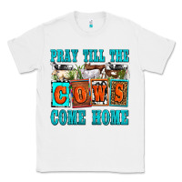 White pray till the cows come home olivia Classic Tee - OliviaCreatesArt