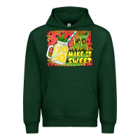 Forest Green life is short make it sweet Urban Hoodie - Jasminsmagicworld