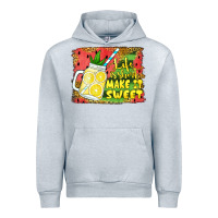 Heather Grey life is short make it sweet Urban Hoodie - Jasminsmagicworld