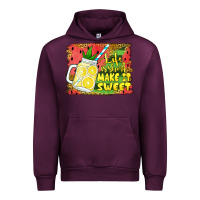 Mauve Wine life is short make it sweet Urban Hoodie - Jasminsmagicworld